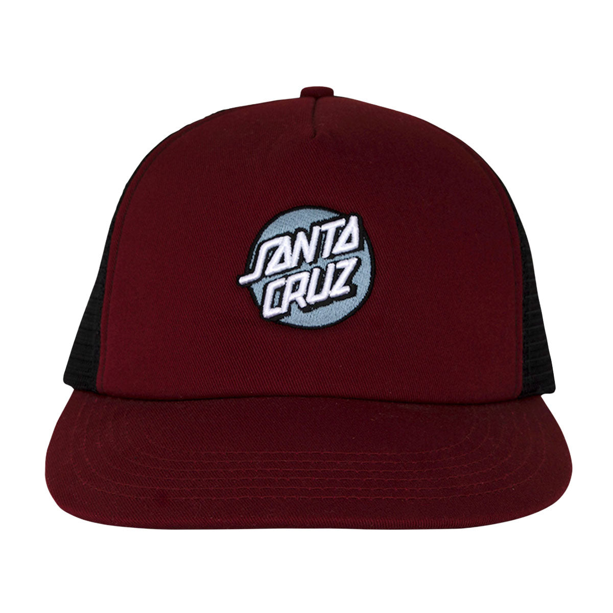 Santa Cruz Cruz Embroidered Trucker Hat - Maroon/Slate image 2