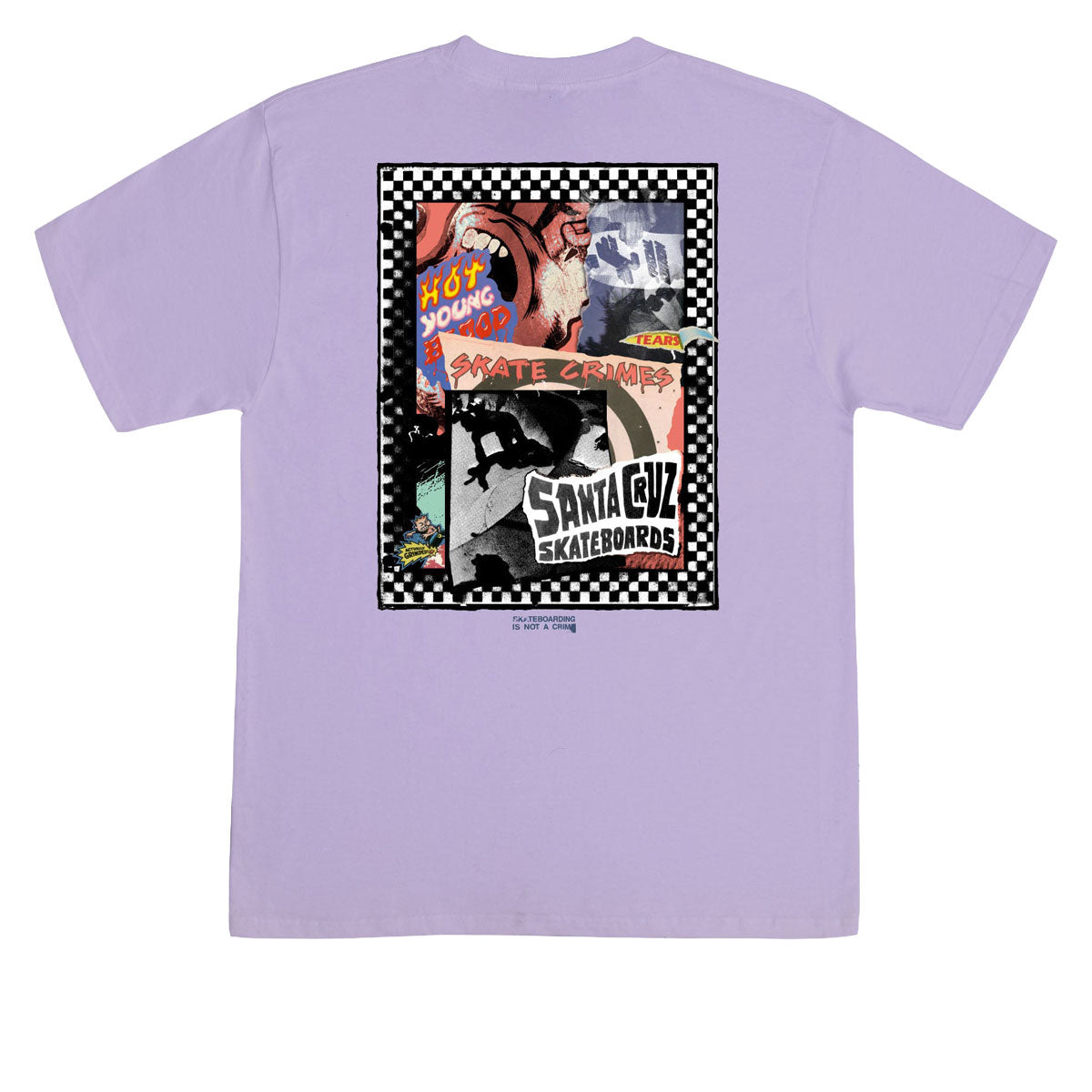 Santa Cruz Ad Collage T-Shirt - Orchid image 2
