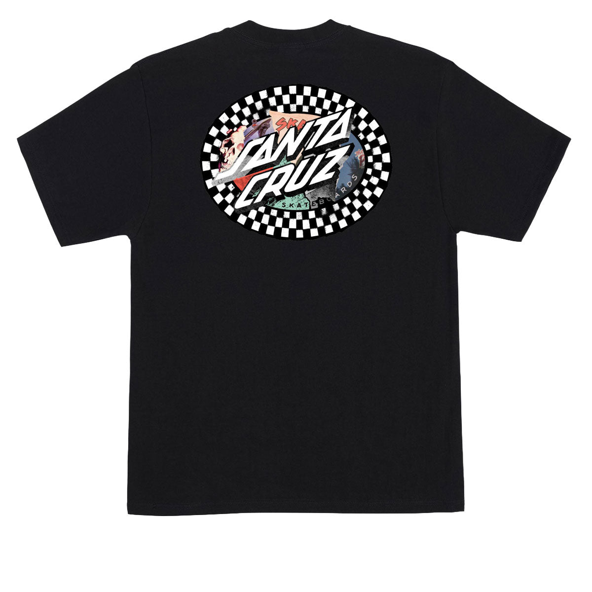 Santa Cruz Collage Oval Dot T-Shirt - Black image 1