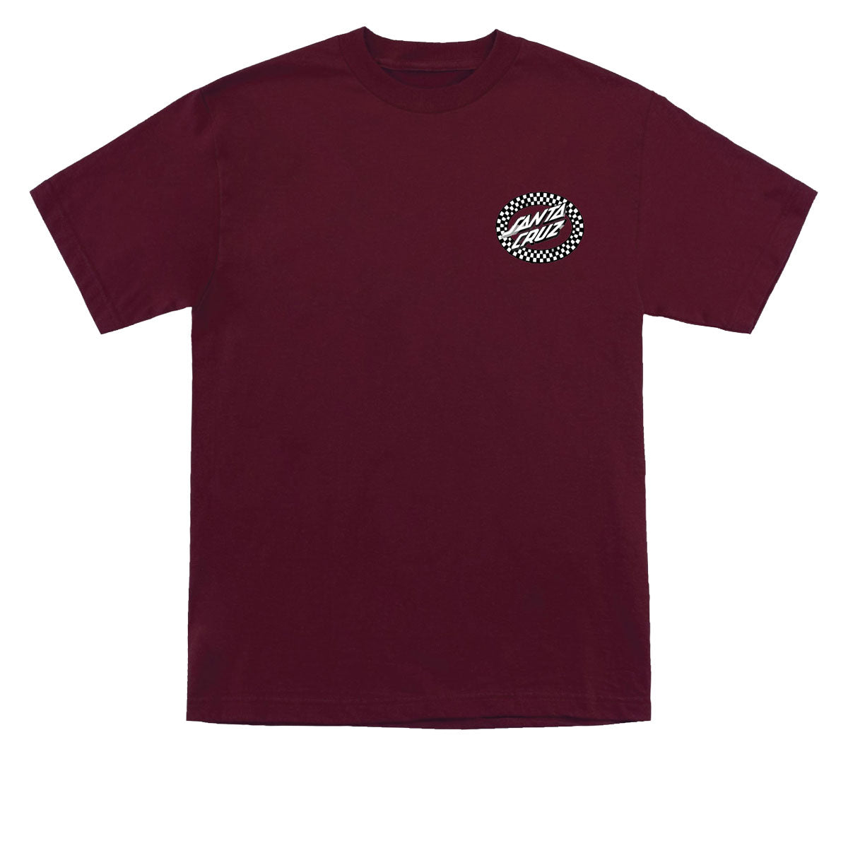 Santa Cruz Collage Oval Dot T-Shirt - Maroon image 2