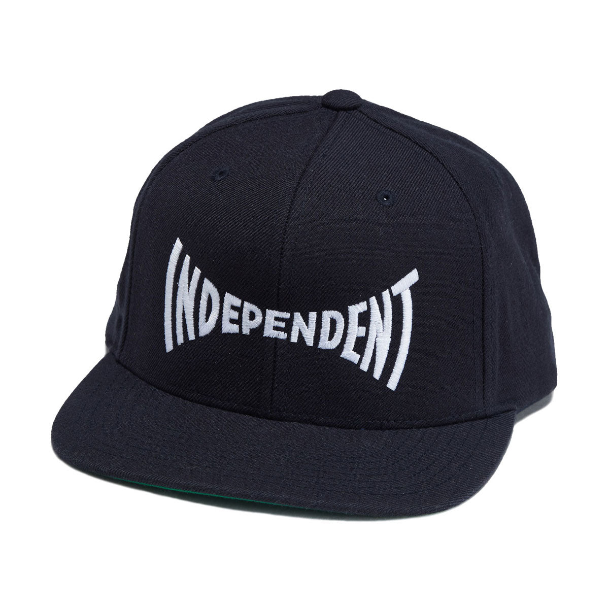 Independent Span Embroidered Snapback Hat - Dark Navy/White image 1