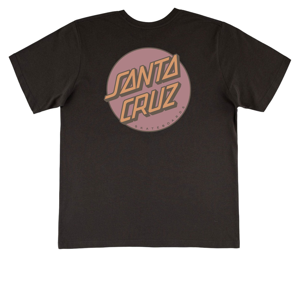 Santa Cruz Womens Other Dot Chest T-Shirt - Vintage Black image 2