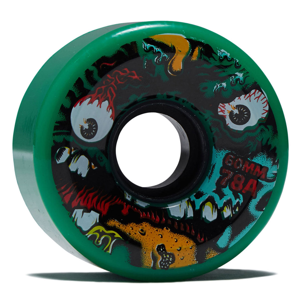 Slime Balls Roskopp Face Two Reissue OG Slime 78a Skateboard Wheels - Green - 60mm image 1