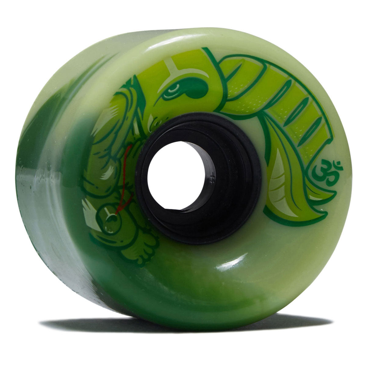 OJ Cru-Zen Super Juice 78a Skateboard Wheels - Emerald Marble Swirl - 60mm image 1