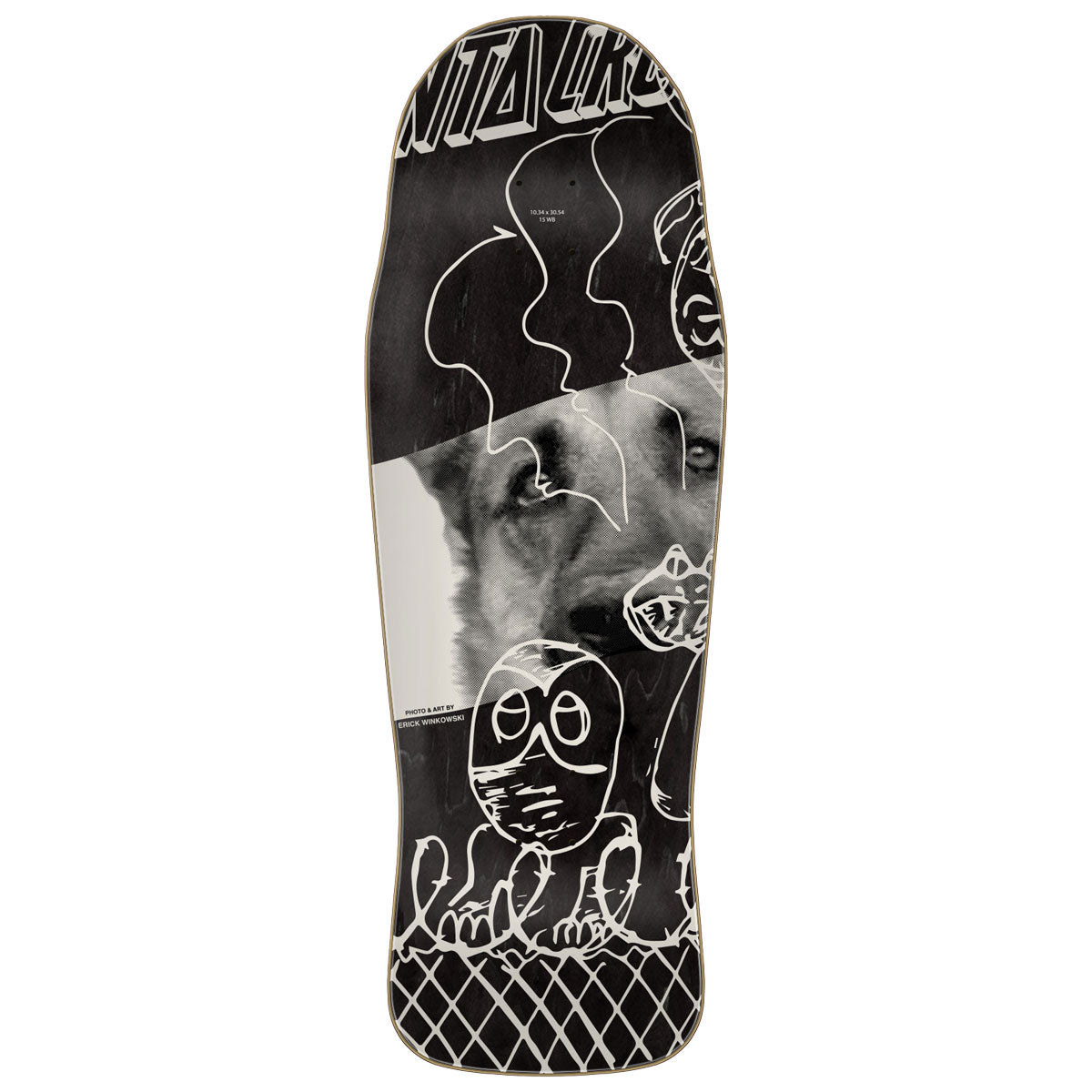 Santa Cruz Winkowski Tribute Pro Shaped Skateboard Complete - 10.34