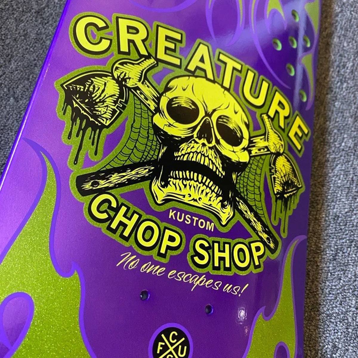 Creature Chop Shop Flame Skateboard Deck - 8.50