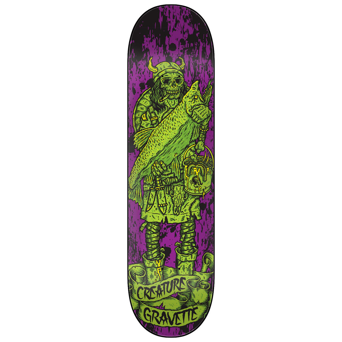 Creature Gravette Vikings of Hesh Law XX Pro Skateboard Deck - 8.30