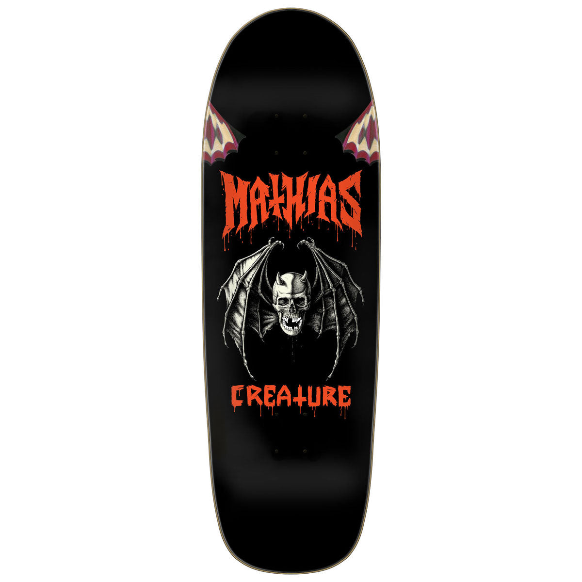 Creature Torres Skull Bat Skateboard Deck - 9.55