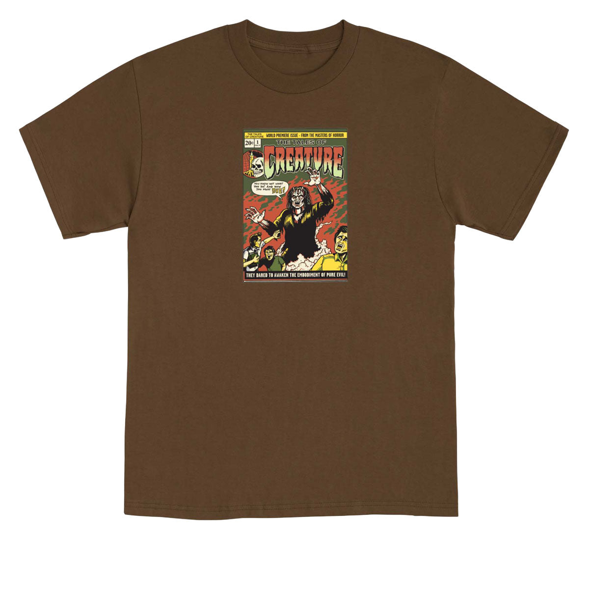 Creature Comic Book Relic T-Shirt - Dark Chocolate image 1
