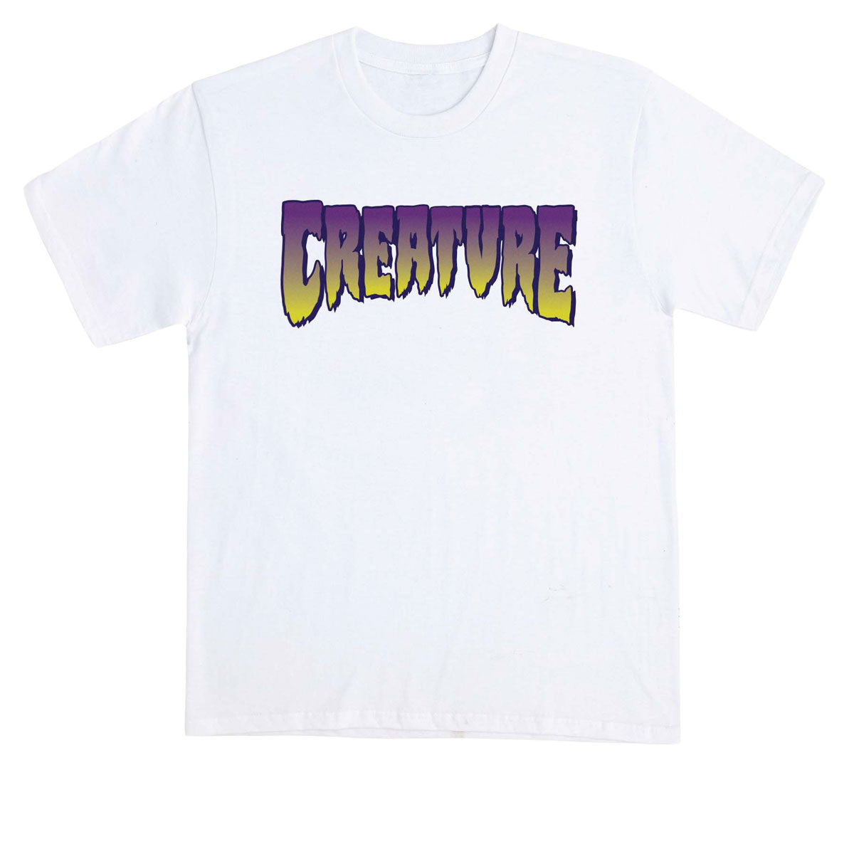 Creature Logo T-Shirt - White/Purple image 1