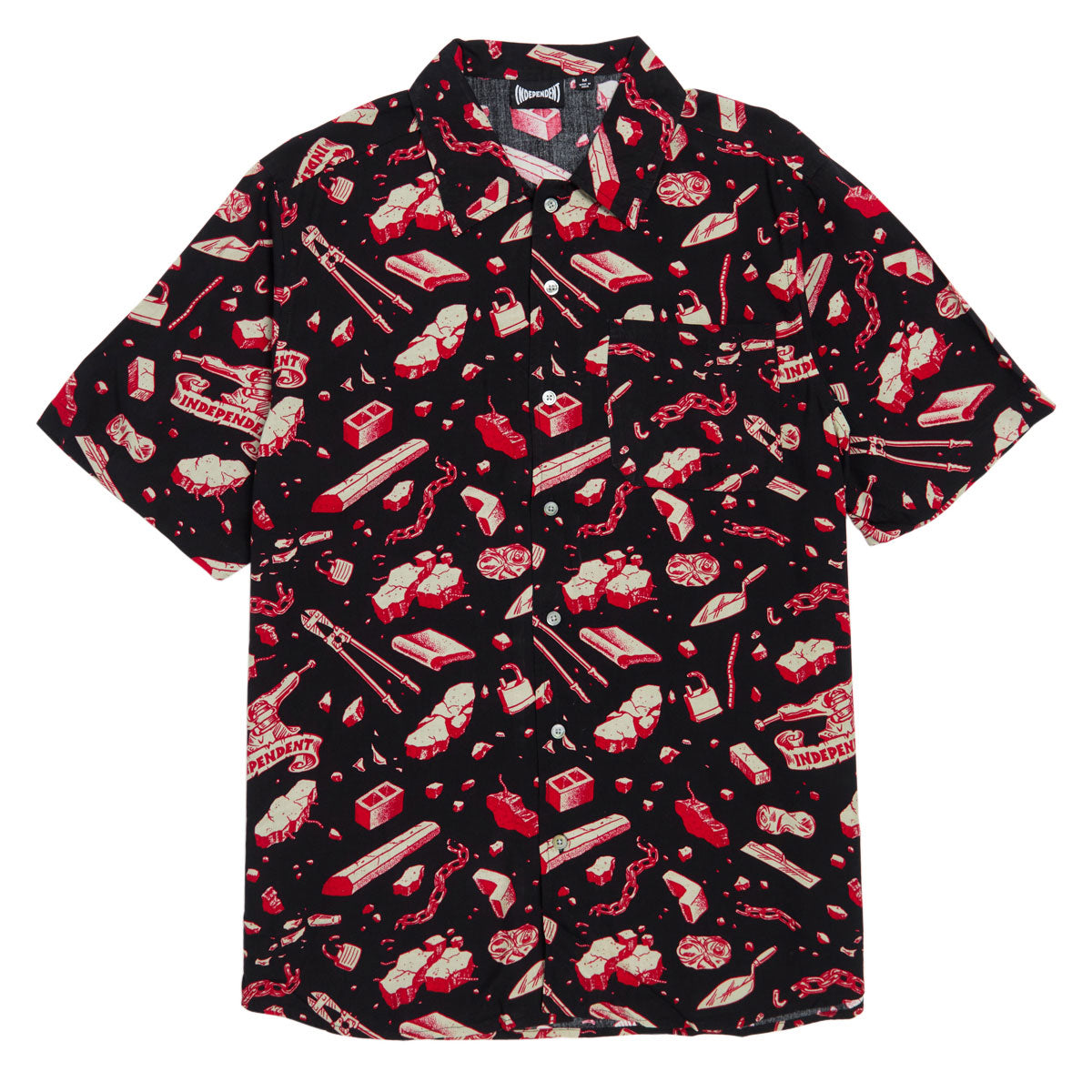 Independent Under The Bridge Party Shirt - Tar/Red image 1