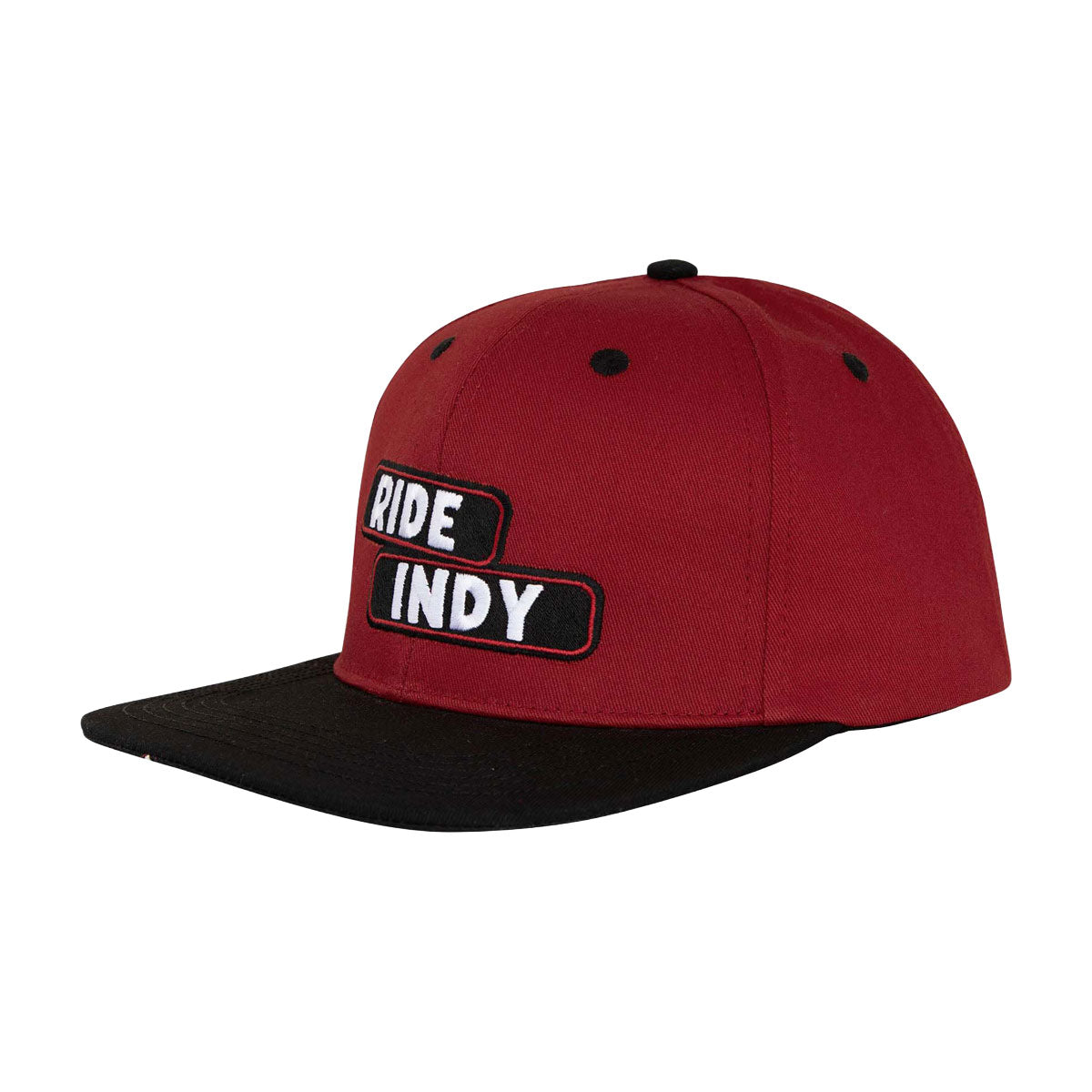 Independent Sticker Slap Snapback Hat - Maroon/Black image 1