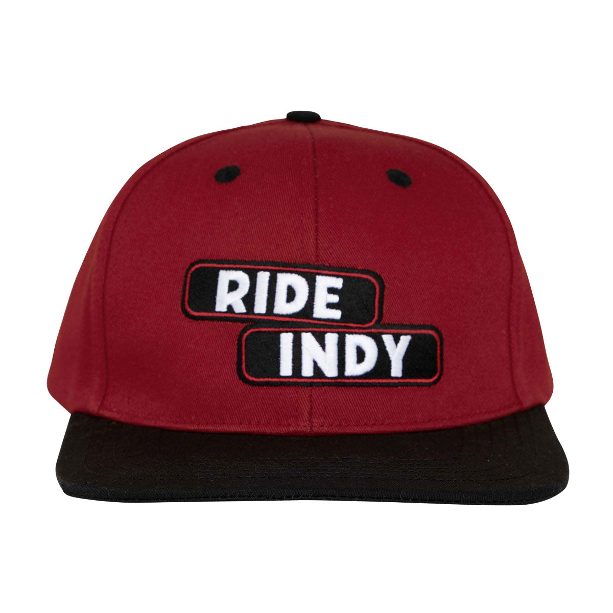 Independent Sticker Slap Snapback Hat - Maroon/Black image 2