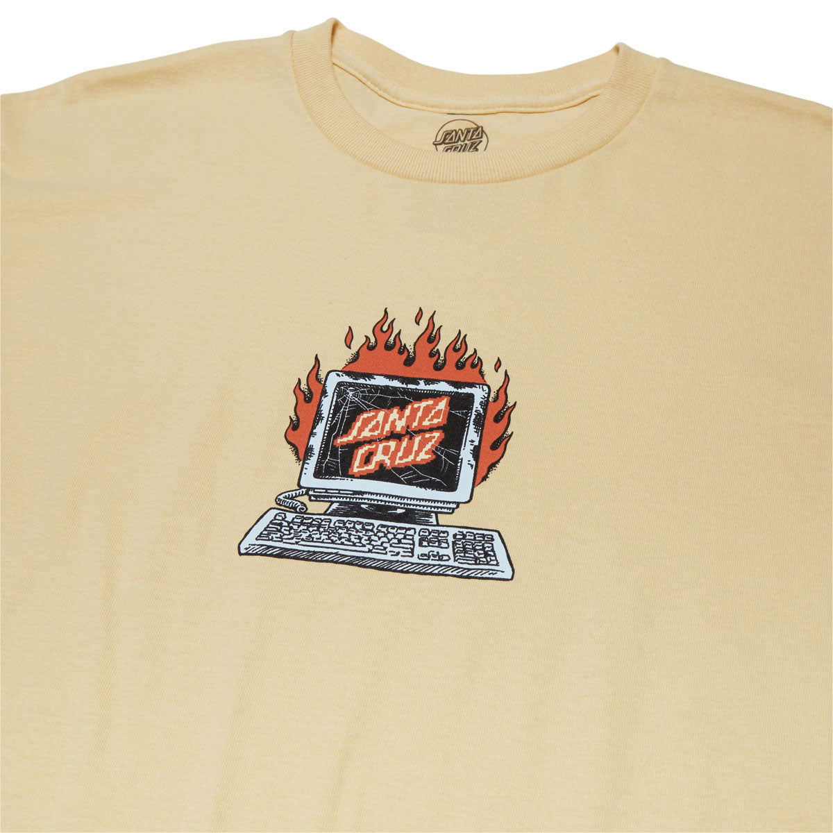 Santa Cruz Self Destruct T-Shirt - Vegas Gold image 2