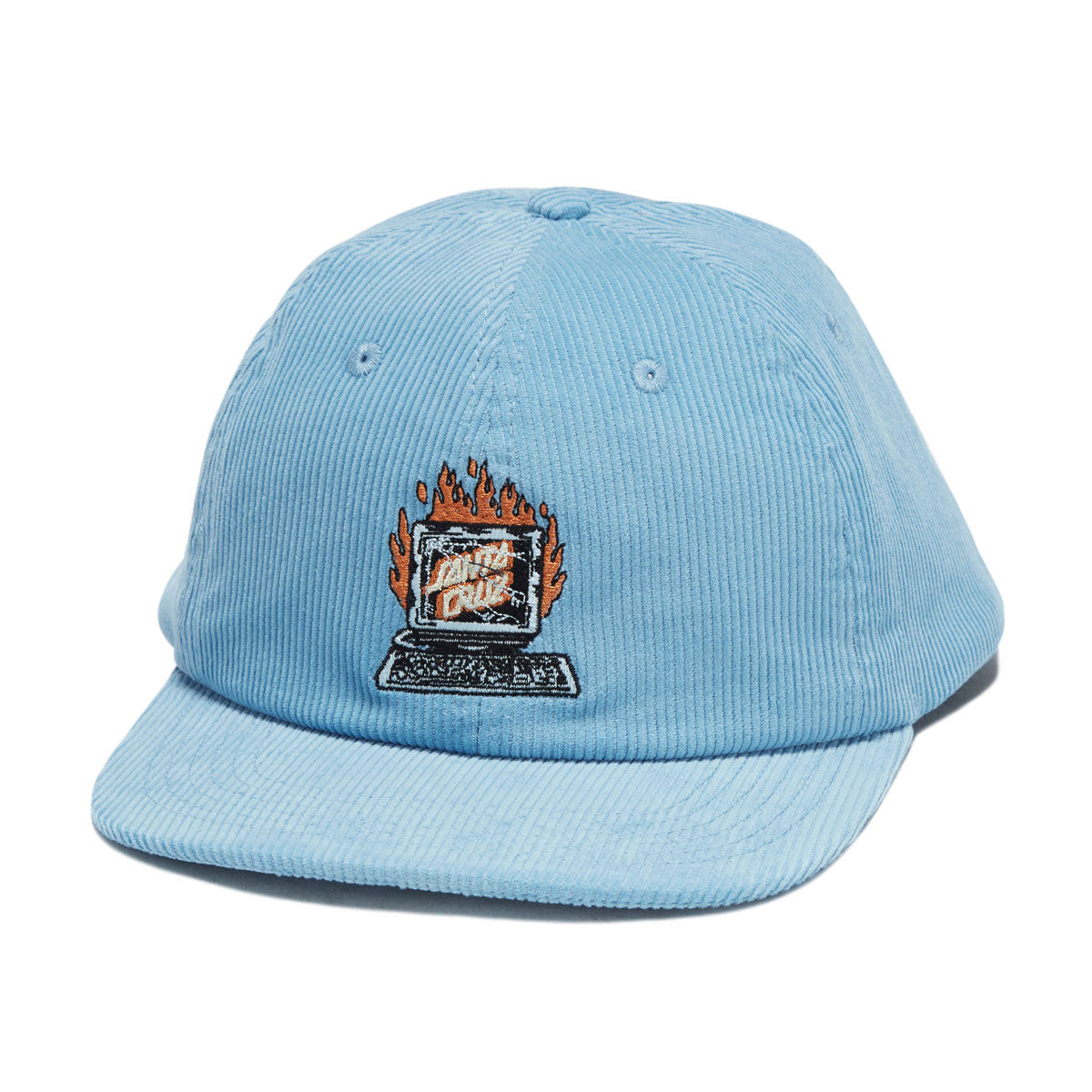 Santa Cruz Self Destruct Snapback Hat - Sky Blue image 1