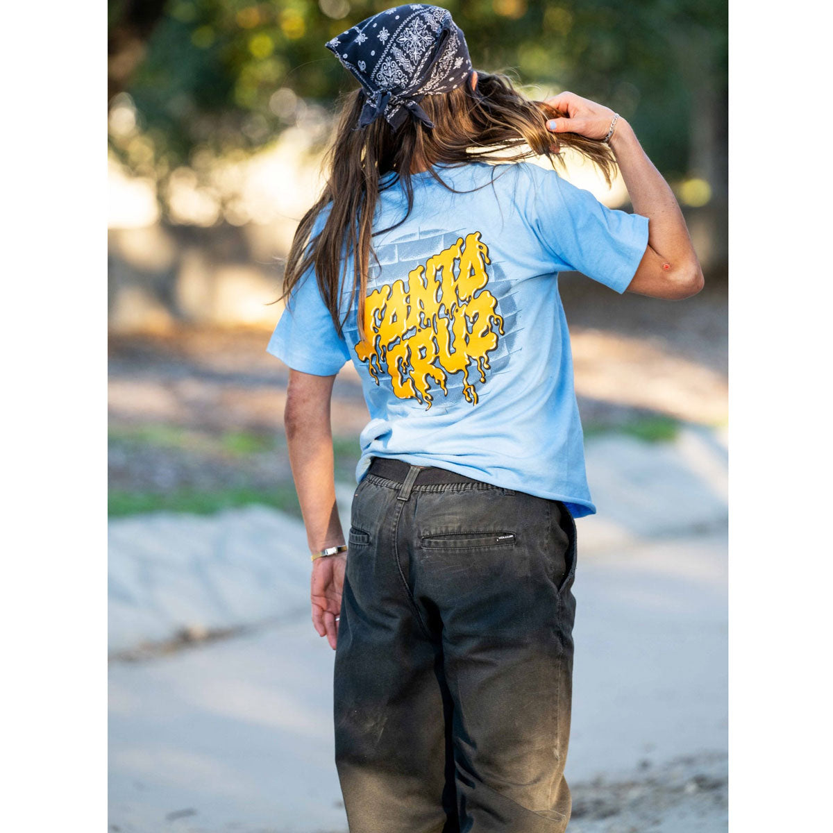 Santa Cruz Delfino Spotlight Dot T-Shirt - Sky Blue image 3