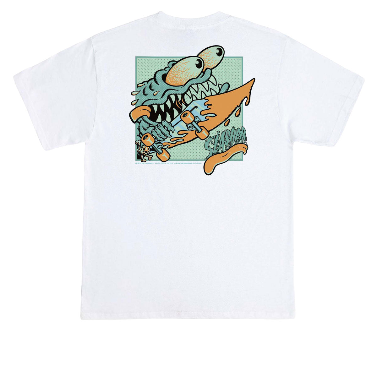 Santa Cruz Meek Slasher Box T-Shirt - White image 1
