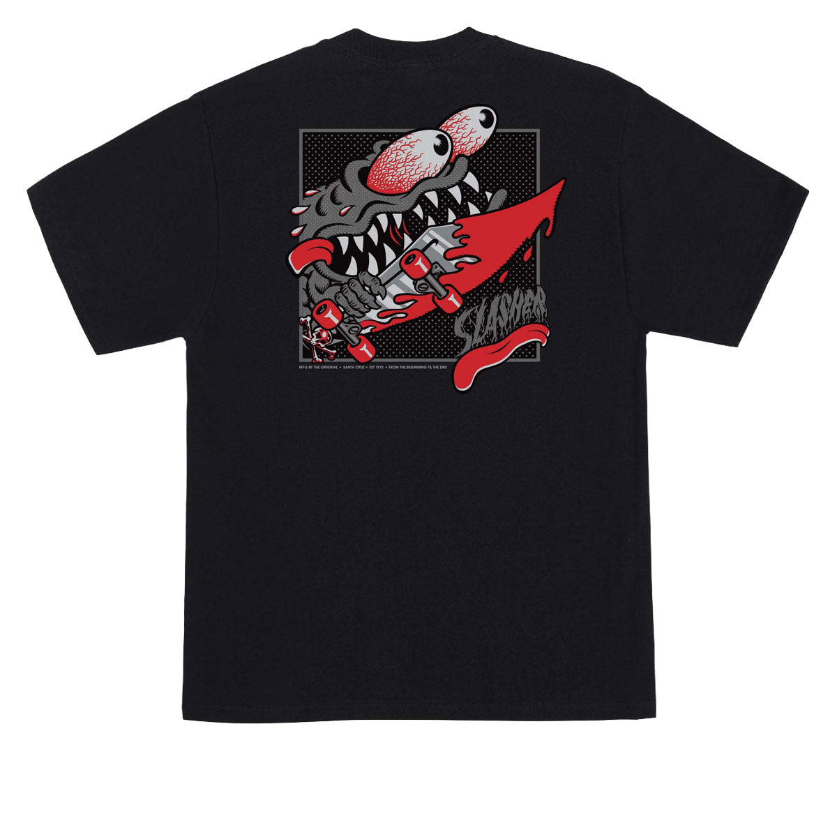 Santa Cruz Meek Slasher Box T-Shirt - Black image 1