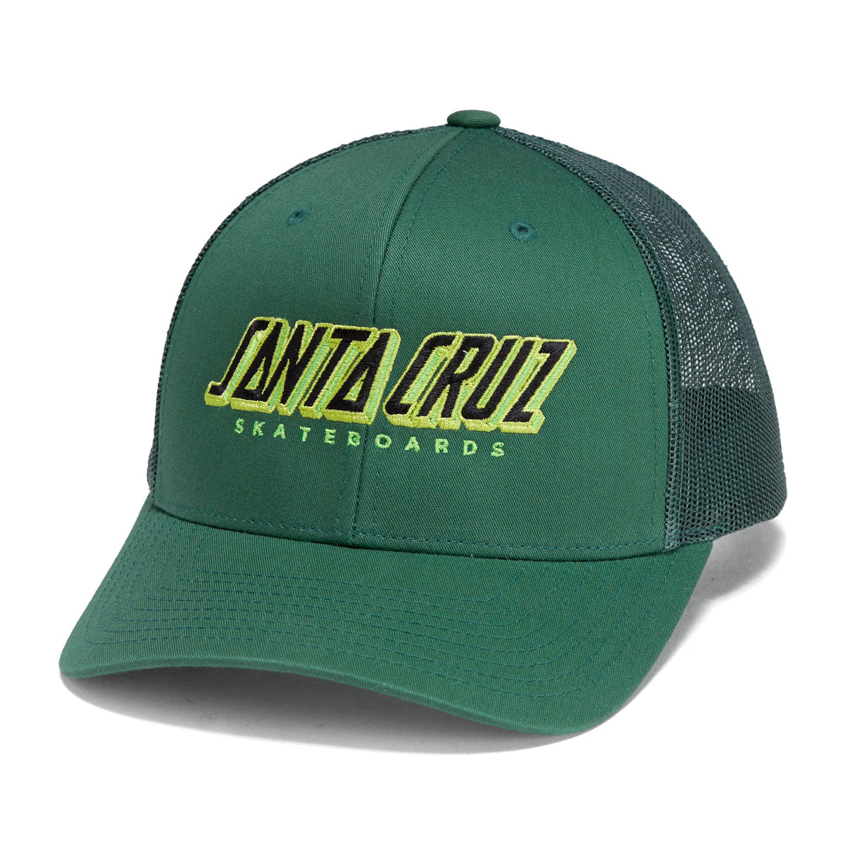 Santa Cruz Big Strip Snapback Hat - Evergreen image 1