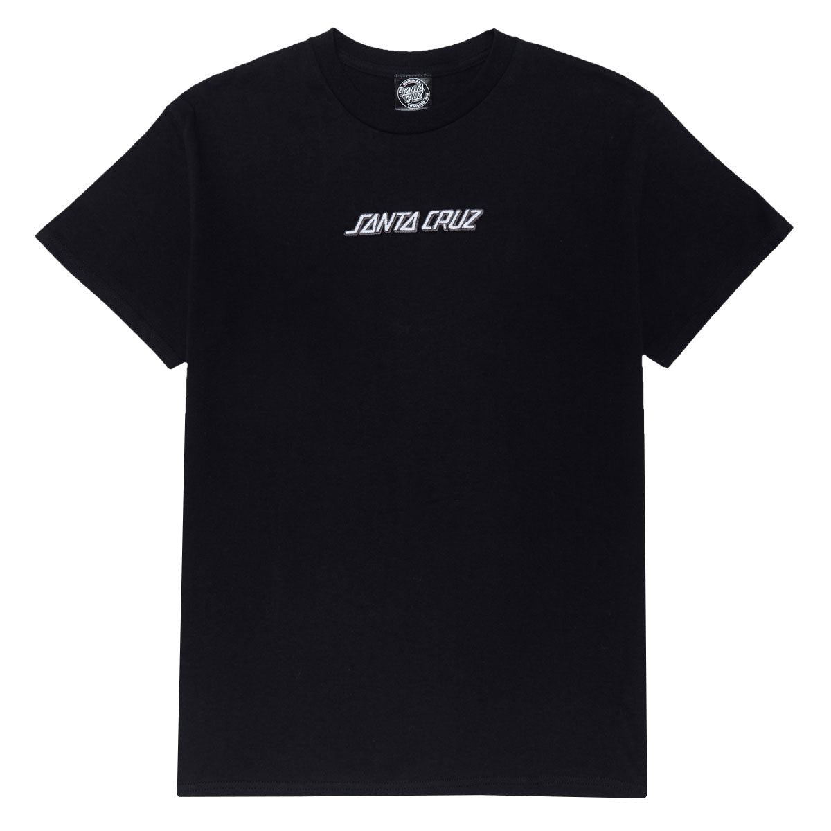 Santa Cruz Strip Embroidered T-Shirt - Black image 1