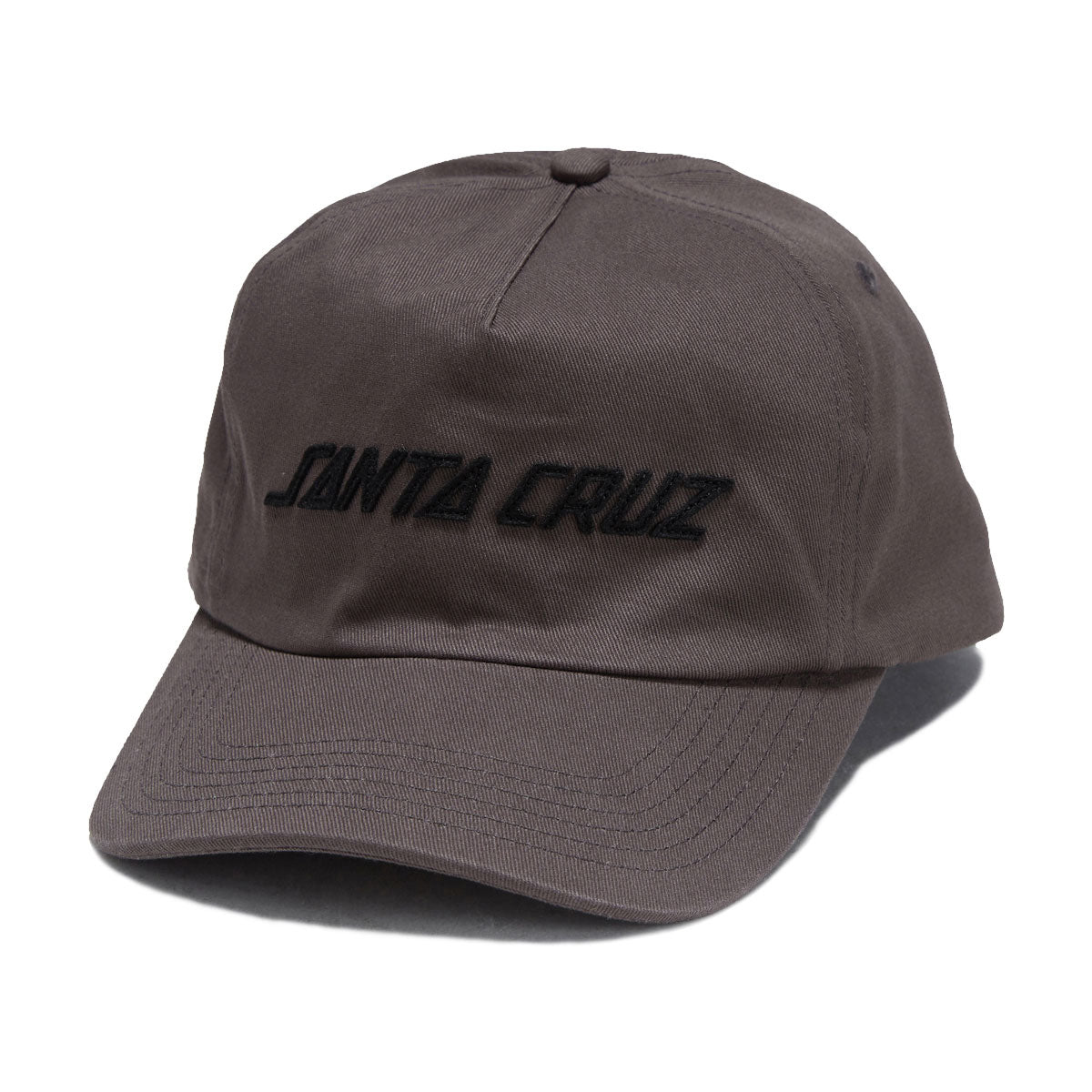 Santa Cruz Strip Felt Snapback Hat - Charcoal image 1