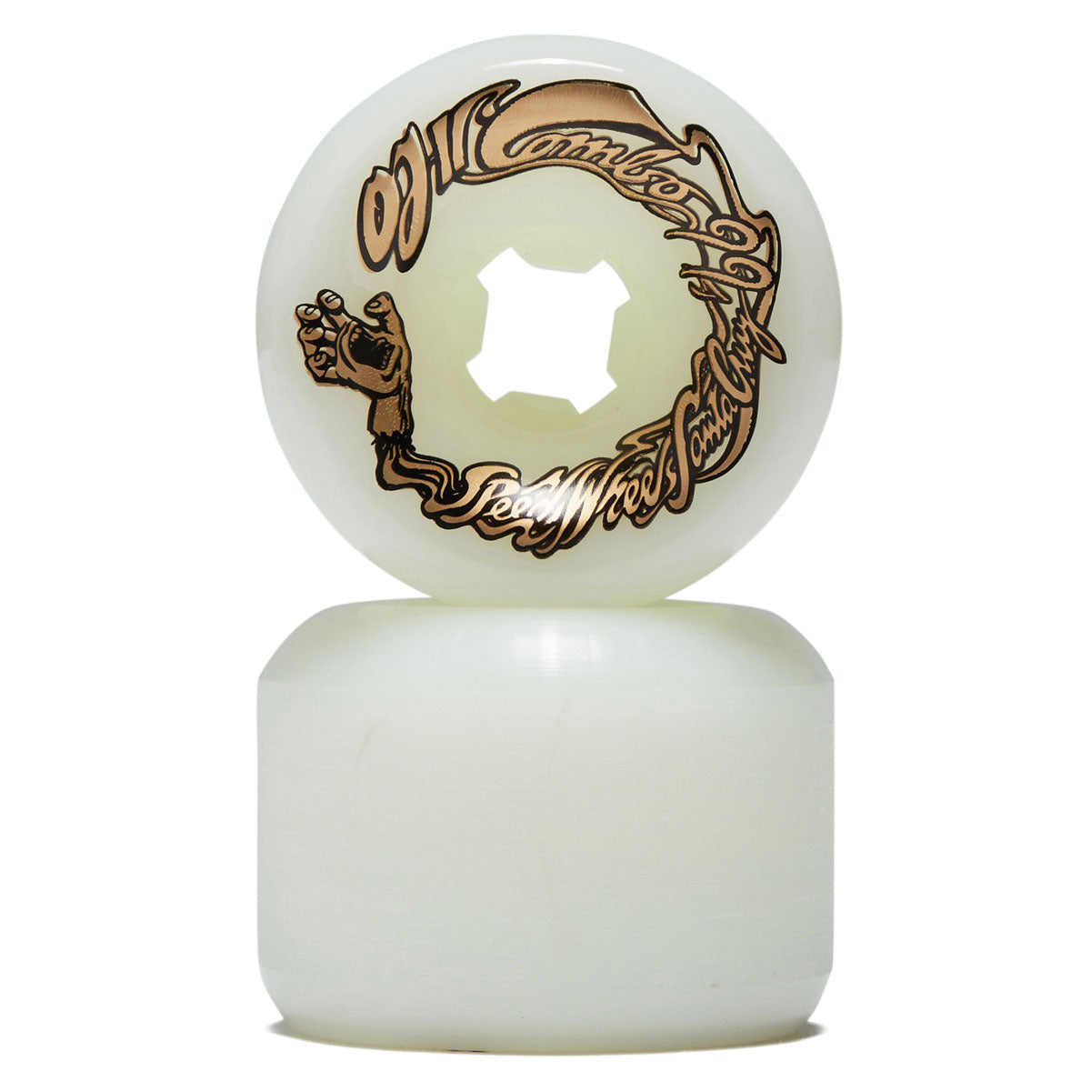 OJ Combos 99a Skateboard Wheels - Gold/White - 60mm image 2