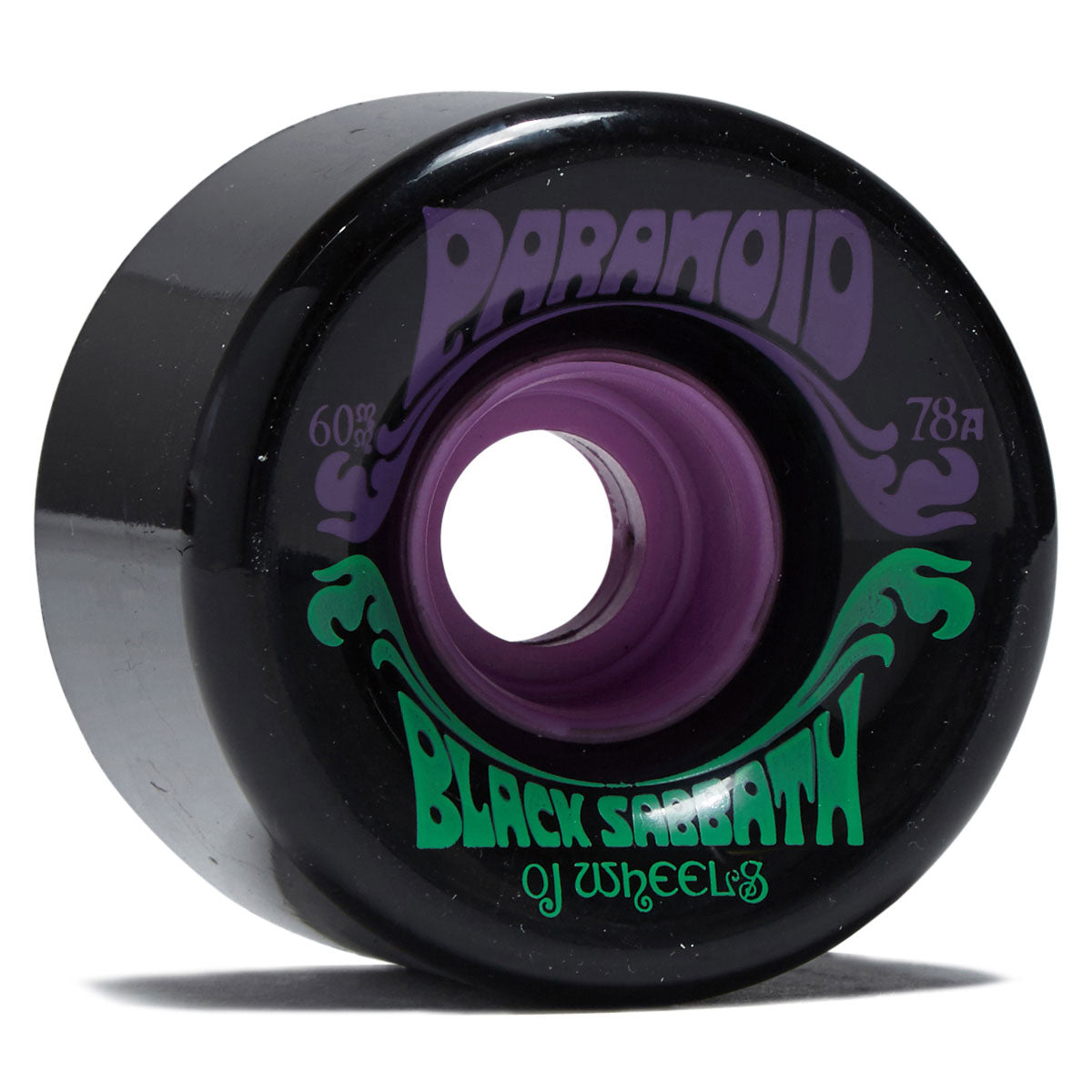 OJ x Black Sabbath Paranoid Super Juice 78a Skateboard Wheels - Black - 60mm image 1