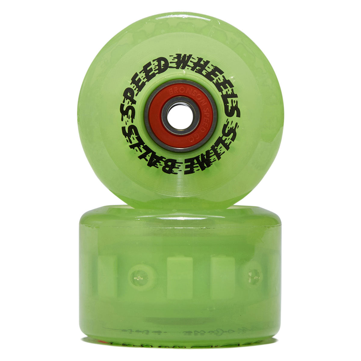 Slime Balls SB Cafe Light Ups OG Slime 78a Skateboard Wheels - Green - 60mm image 2