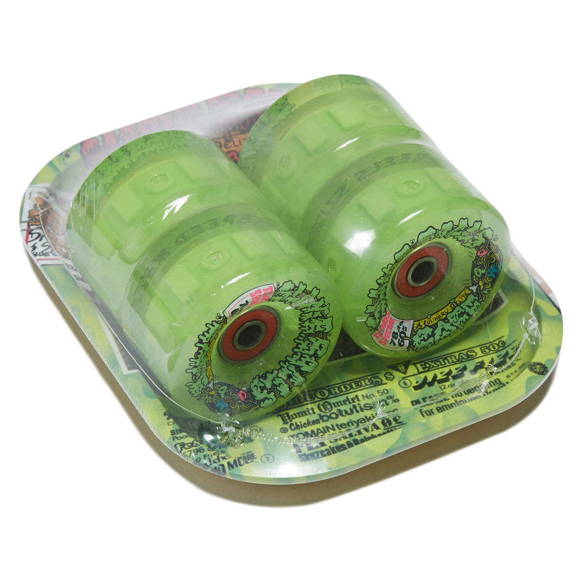 Slime Balls SB Cafe Light Ups OG Slime 78a Skateboard Wheels - Green - 60mm image 3