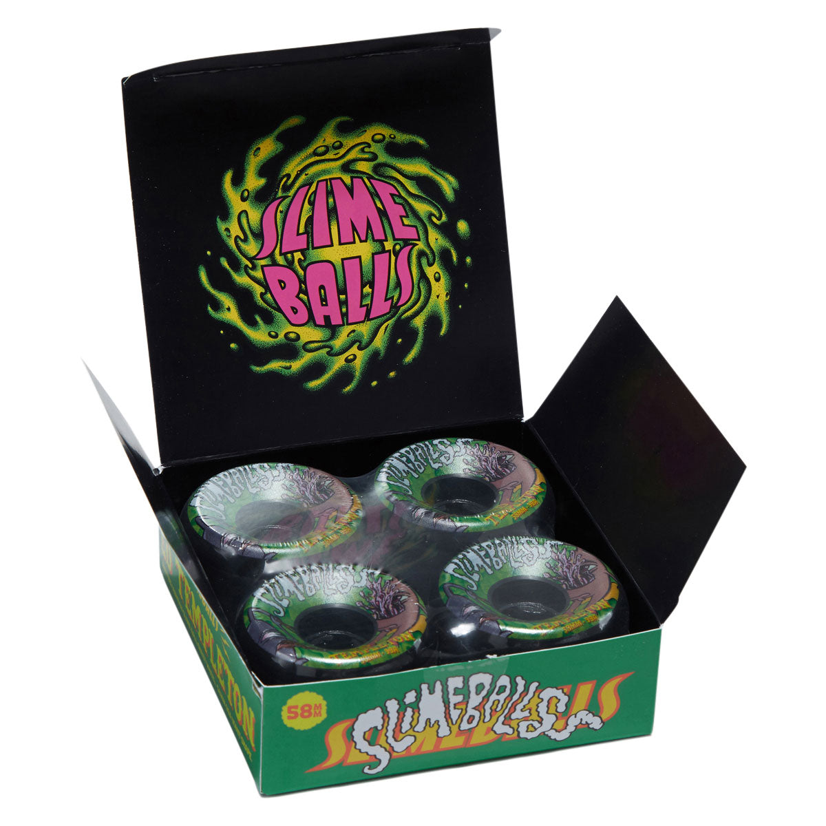 Slime Balls Ed Templeton Vomits 99a Skateboard Wheels - Black - 58mm image 4