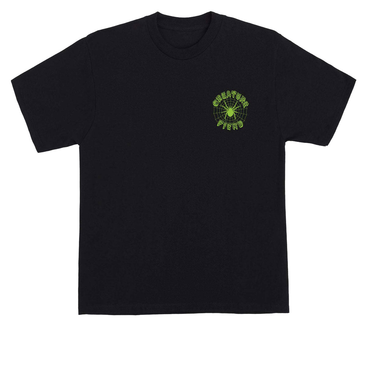 Creature Web Chest T-Shirt - Black image 1