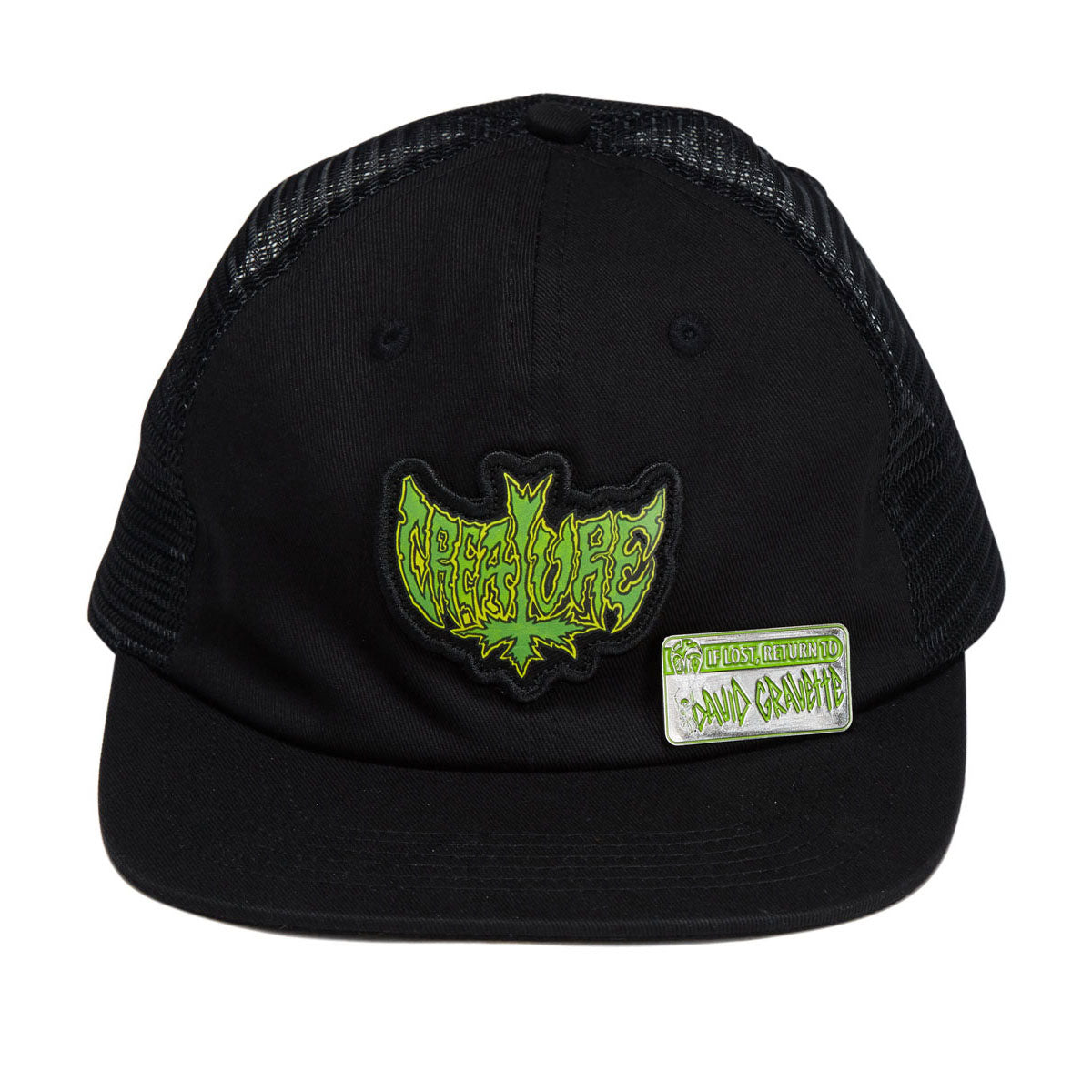Creature Gravette Hippie Skull 20th Snapback Hat - Black image 3