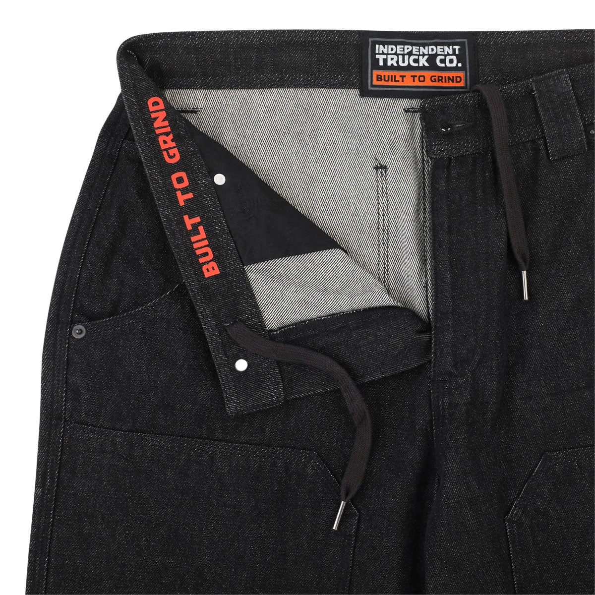 Independent Built To Grind Double Knee Jeans - Black Denim image 3