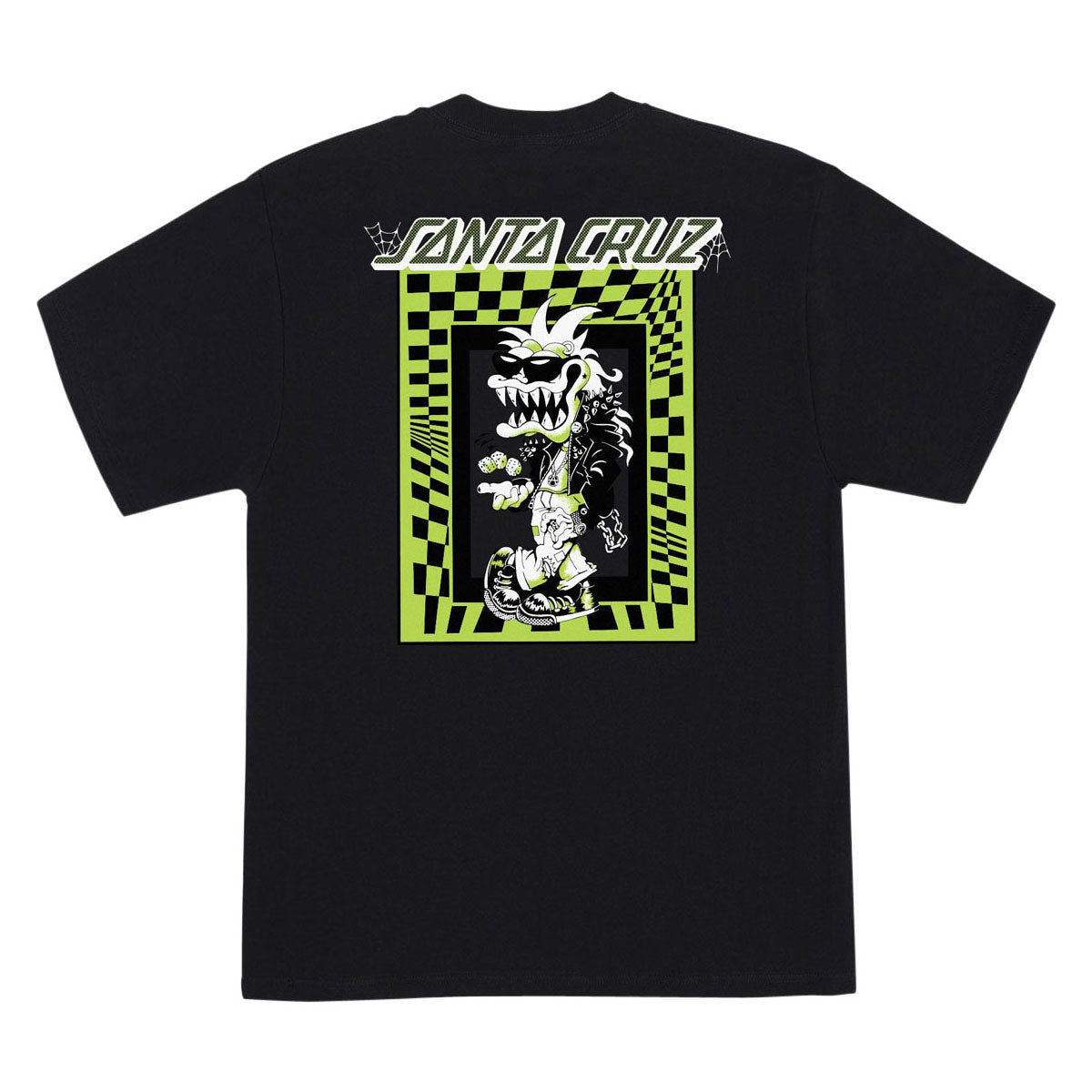 Santa Cruz Check Gremlin T-Shirt - Black image 1