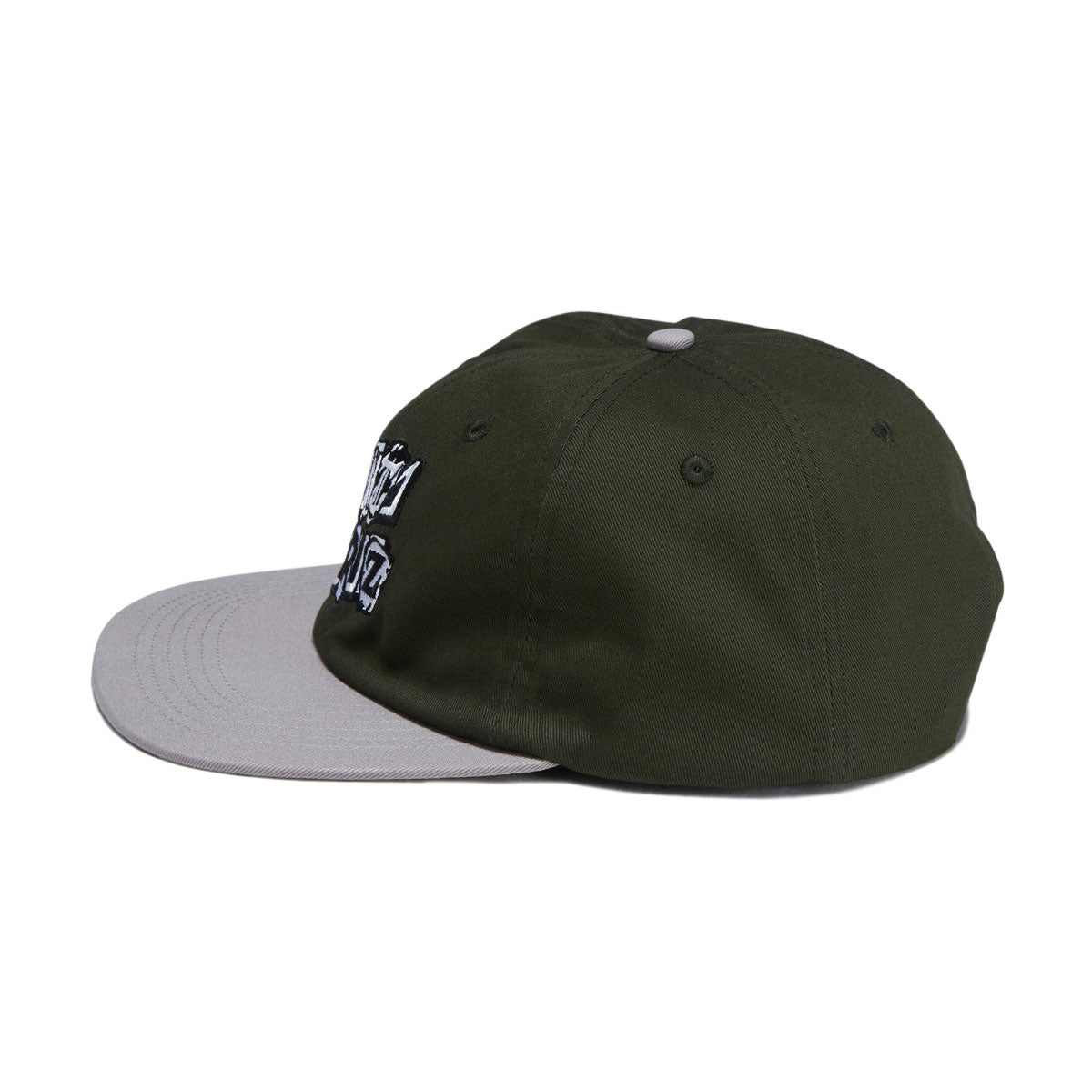 Santa Cruz Pay Off Stack Strip Snapback Hat - Forest/Grey image 3