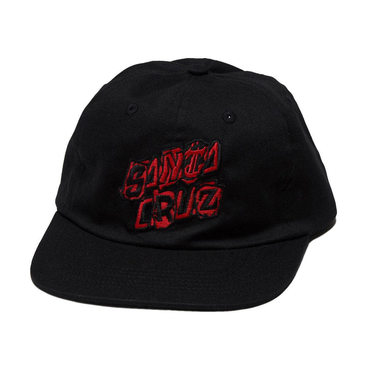 Santa Cruz Pay Off Stack Strip Snapback Hat - Black image 1