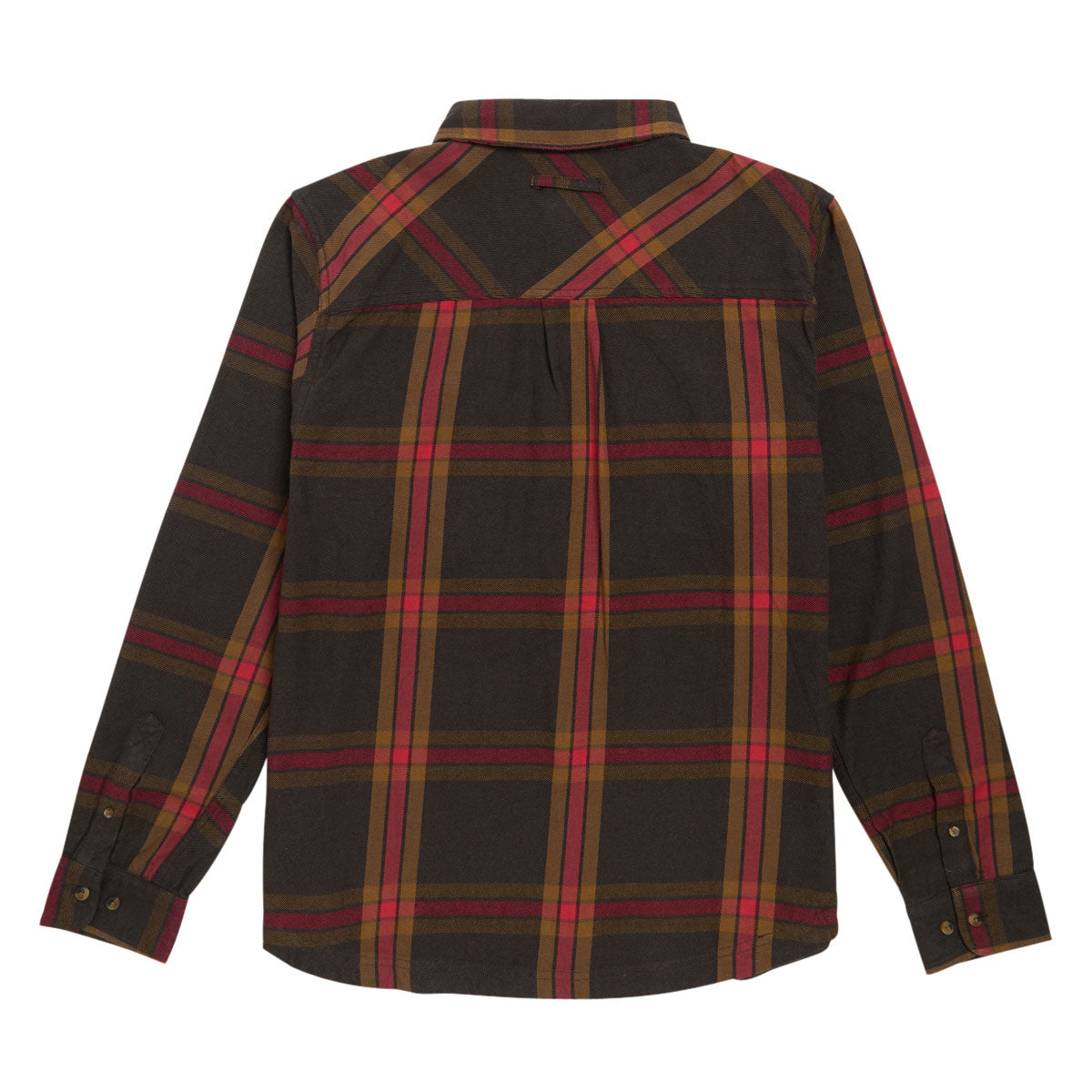 Santa Cruz Classic Long Sleeve Flannel Shirt - Brown/Red Plaid image 3