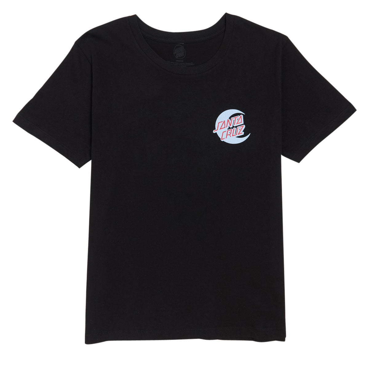 Santa Cruz Womens 2 Tone Moon Dot T-Shirt - Black image 1