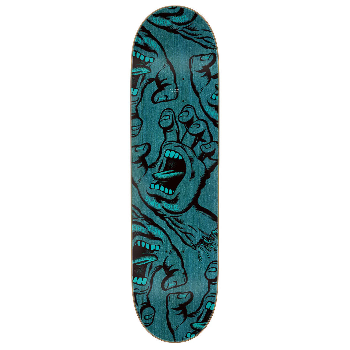 Santa Cruz Crowded Hand Skateboard Complete - 8.25