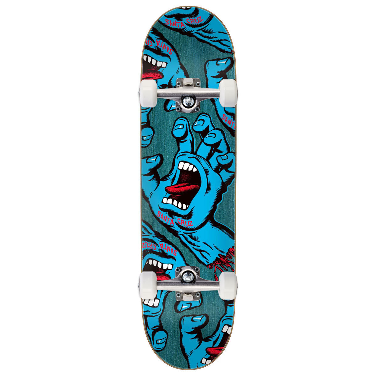 Santa Cruz Crowded Hand Skateboard Complete - 8.25