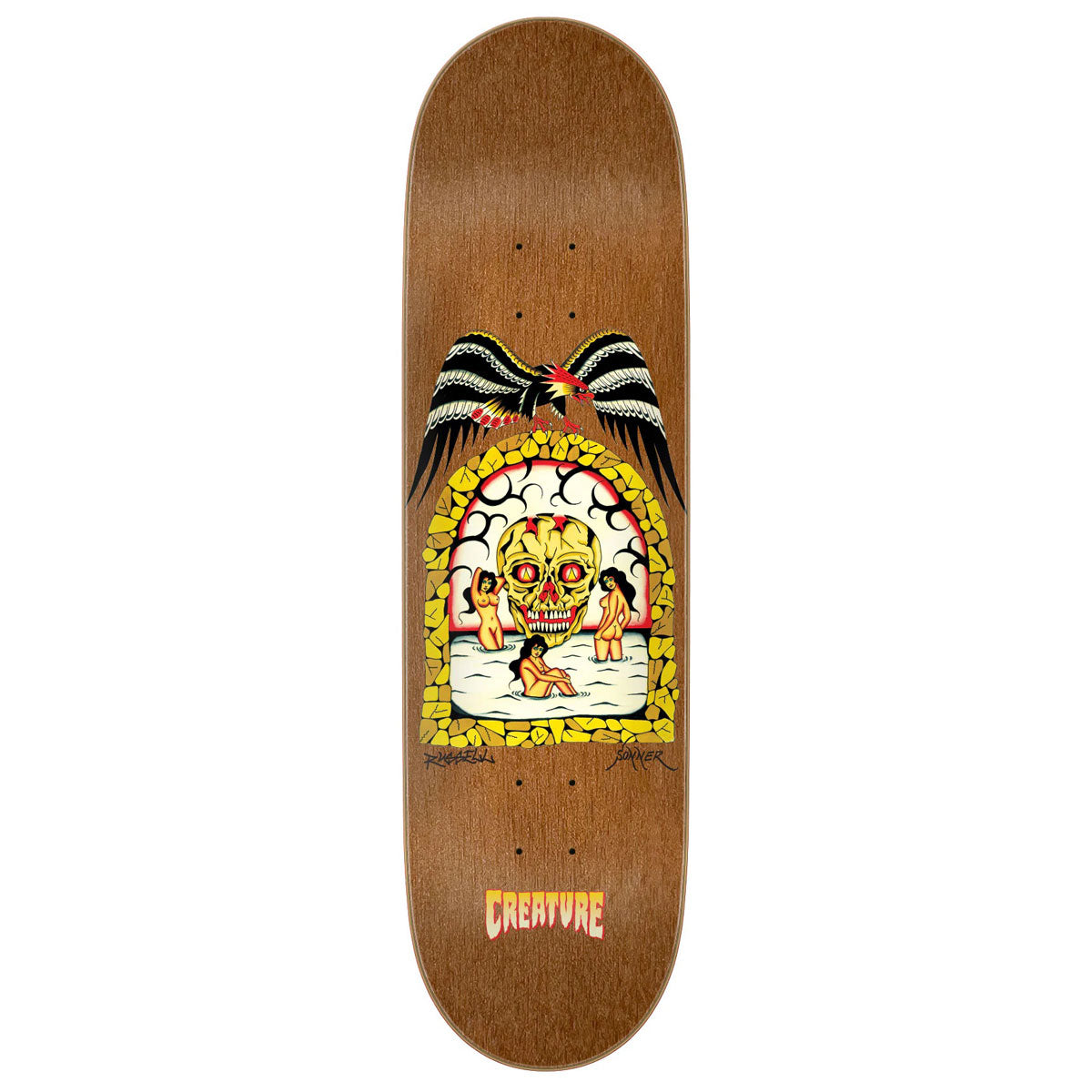 Creature Russell Flash Pro Stumps Skateboard Deck - 8.60