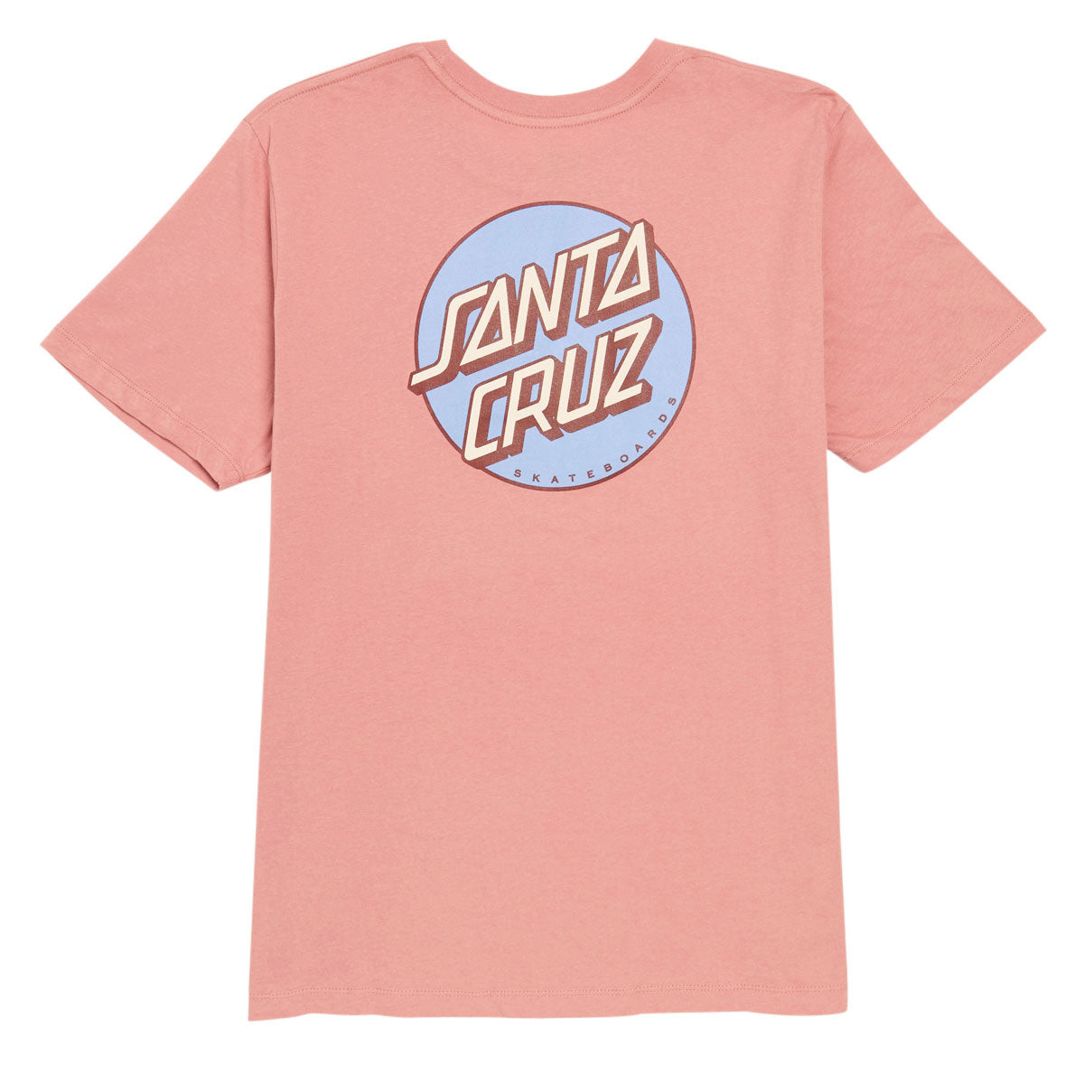 Santa Cruz Womens Other Dot Chest T-Shirt - Dusty Rose image 2