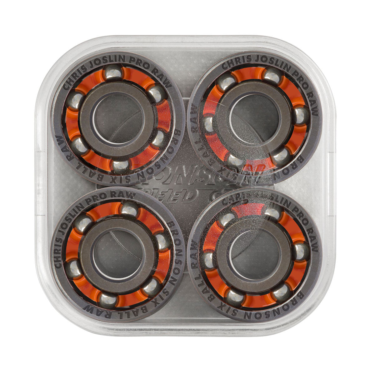 Bronson Chris Joslin Pro 6 Ball Raw Bearings - Orange image 2