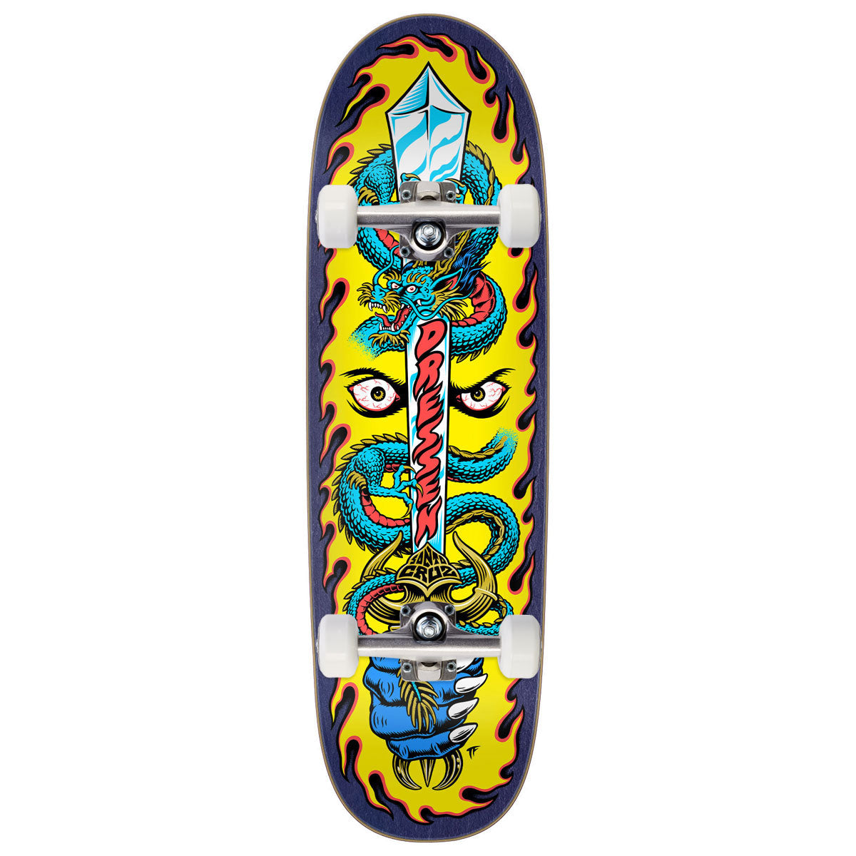 Santa Cruz Dressen Sword Pro Shaped Skateboard Complete - 9.25