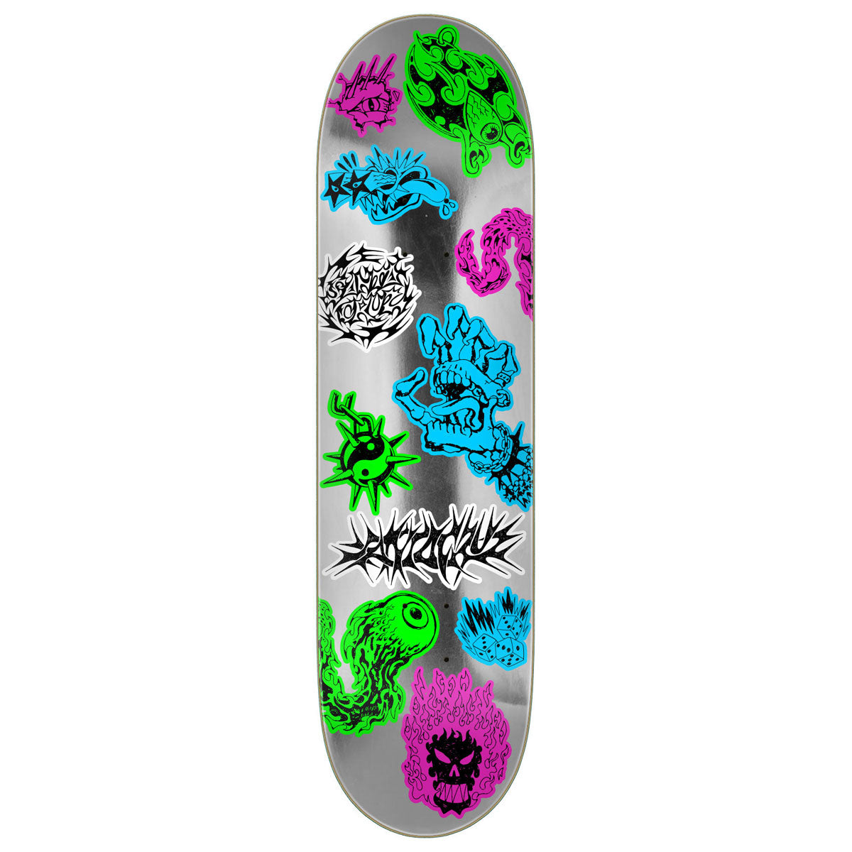 Santa Cruz Scribble Flash FeelBase Skateboard Deck - 8.00