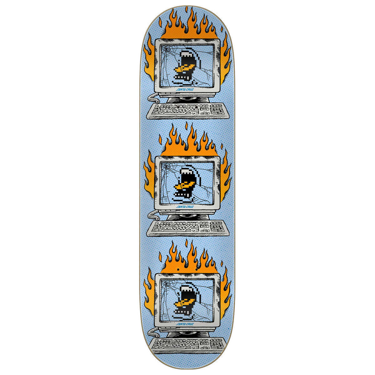 Santa Cruz Slef Destruct 7 Ply Birch Skateboard Deck - 8.25
