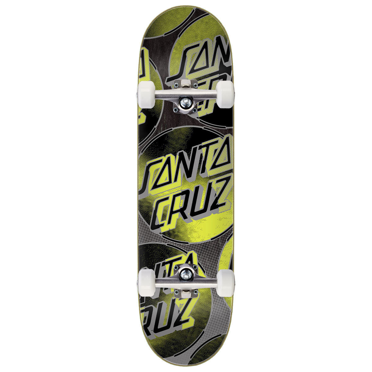 Santa Cruz Acid Clouds Dot 7 Ply Birch Skateboard Complete - 8.50