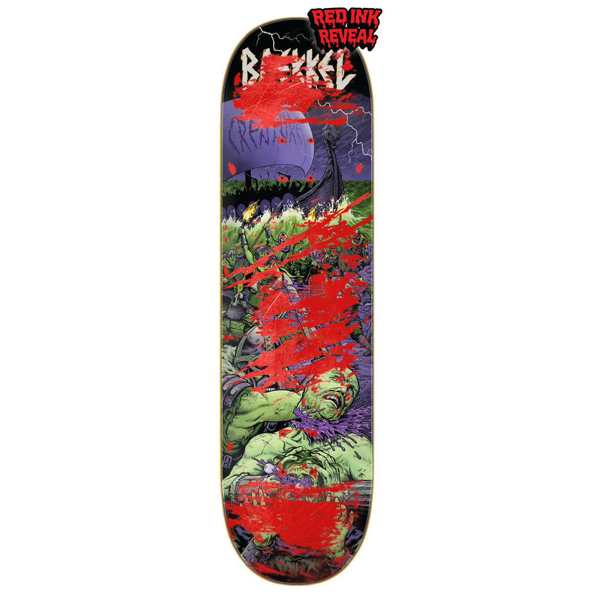 Creature Baekkel Warriors VX Skateboard Deck - 8.60