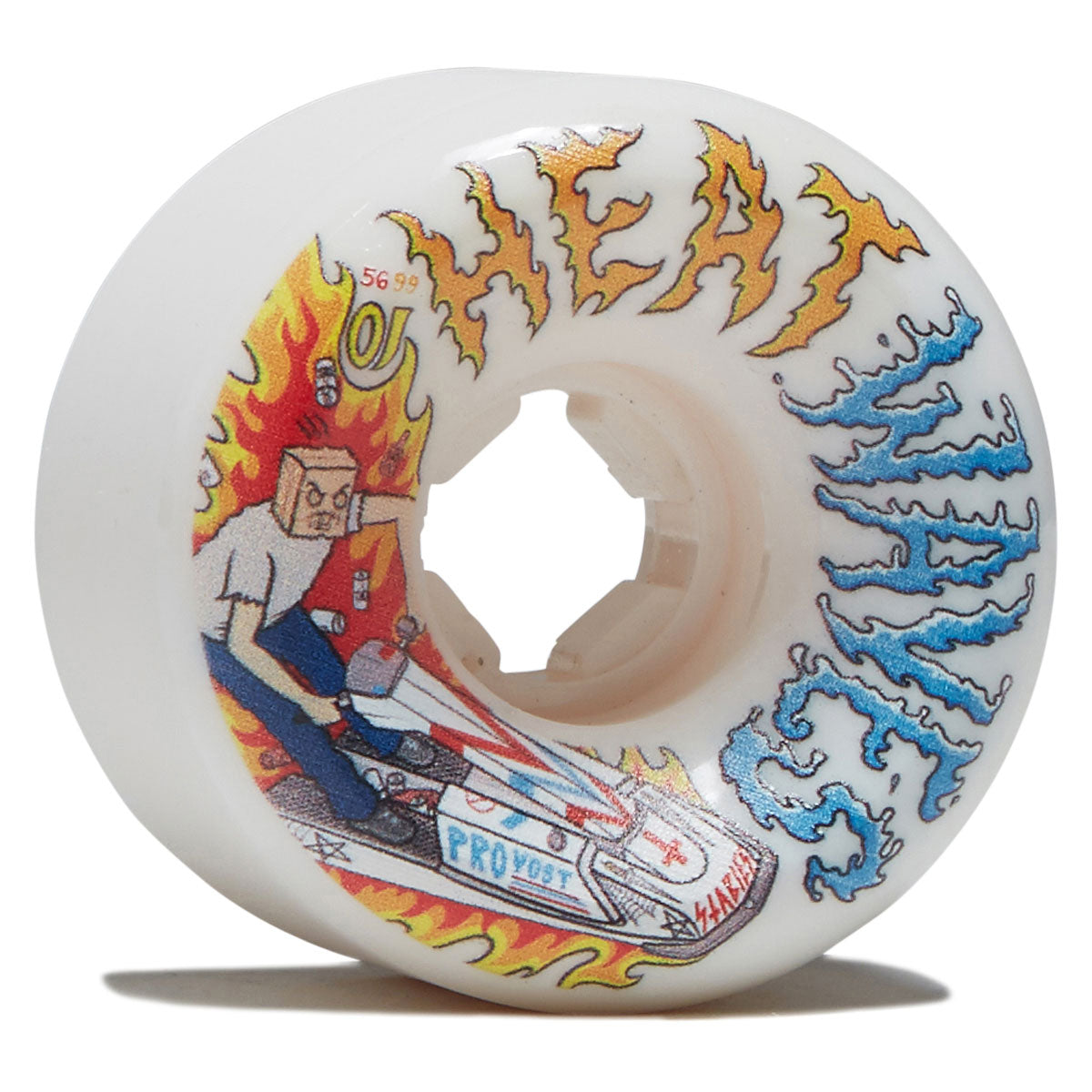 OJ Collin Provost Elite Full Combo 99a Skateboard Wheels - White - 56mm image 1