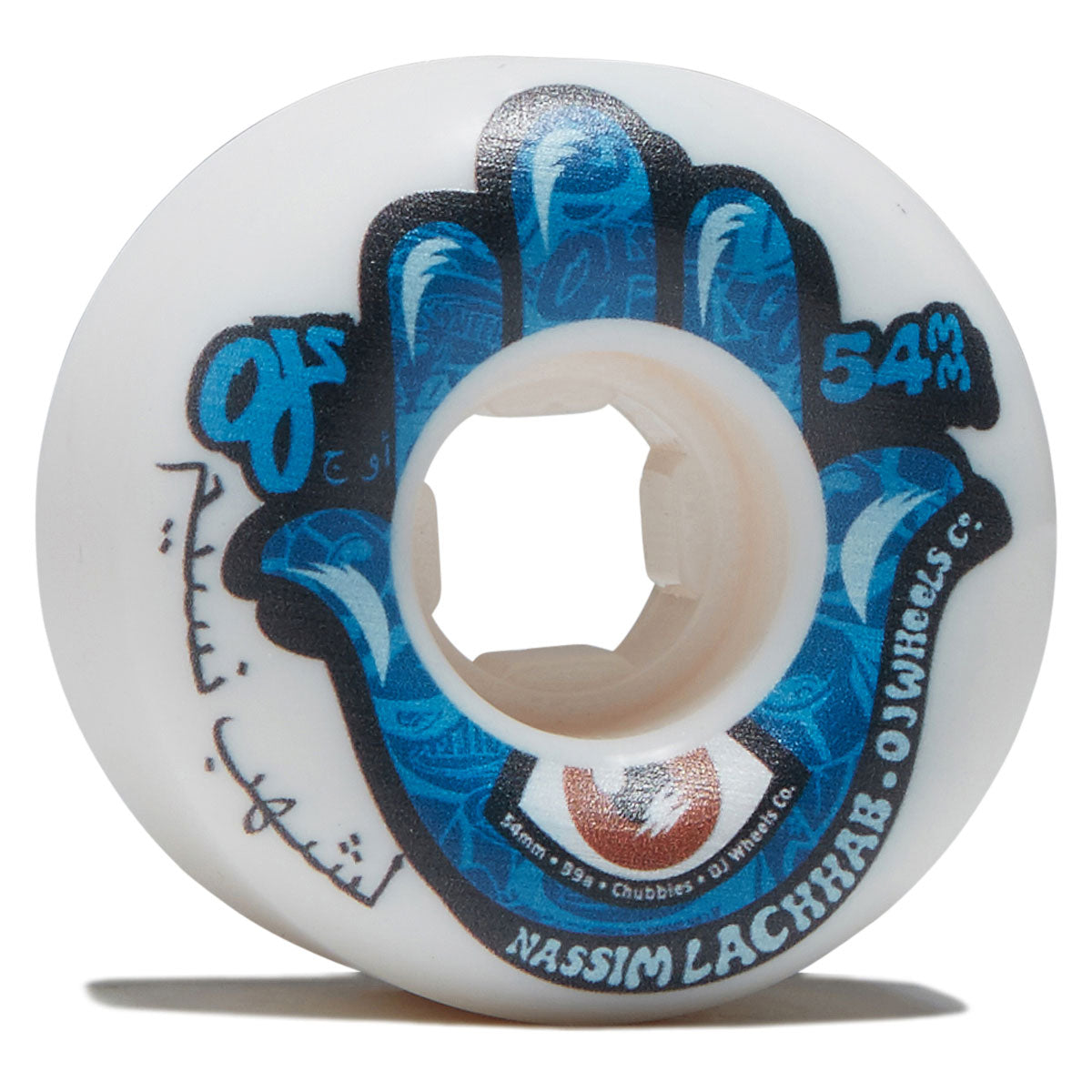 OJ Nassim Lachhab Elite Chubbies 99a Skateboard Wheels - White - 54mm image 1